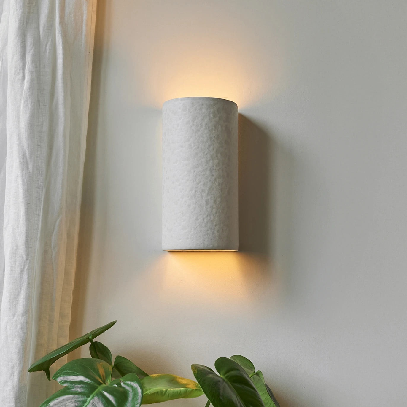 Applique en céramique CURVE | Blanc brut