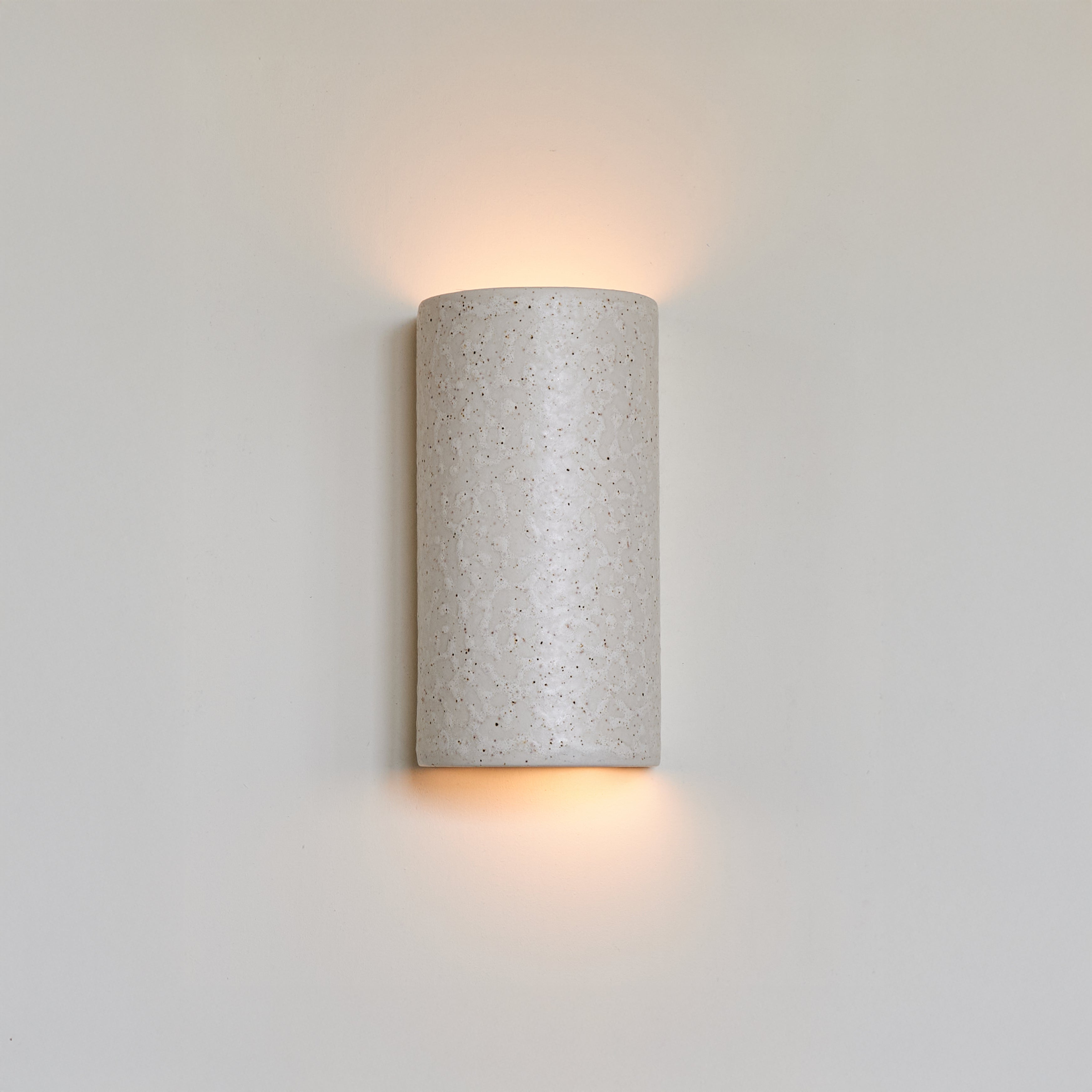 Ceramic wall light CURVE | Beige spotted brown