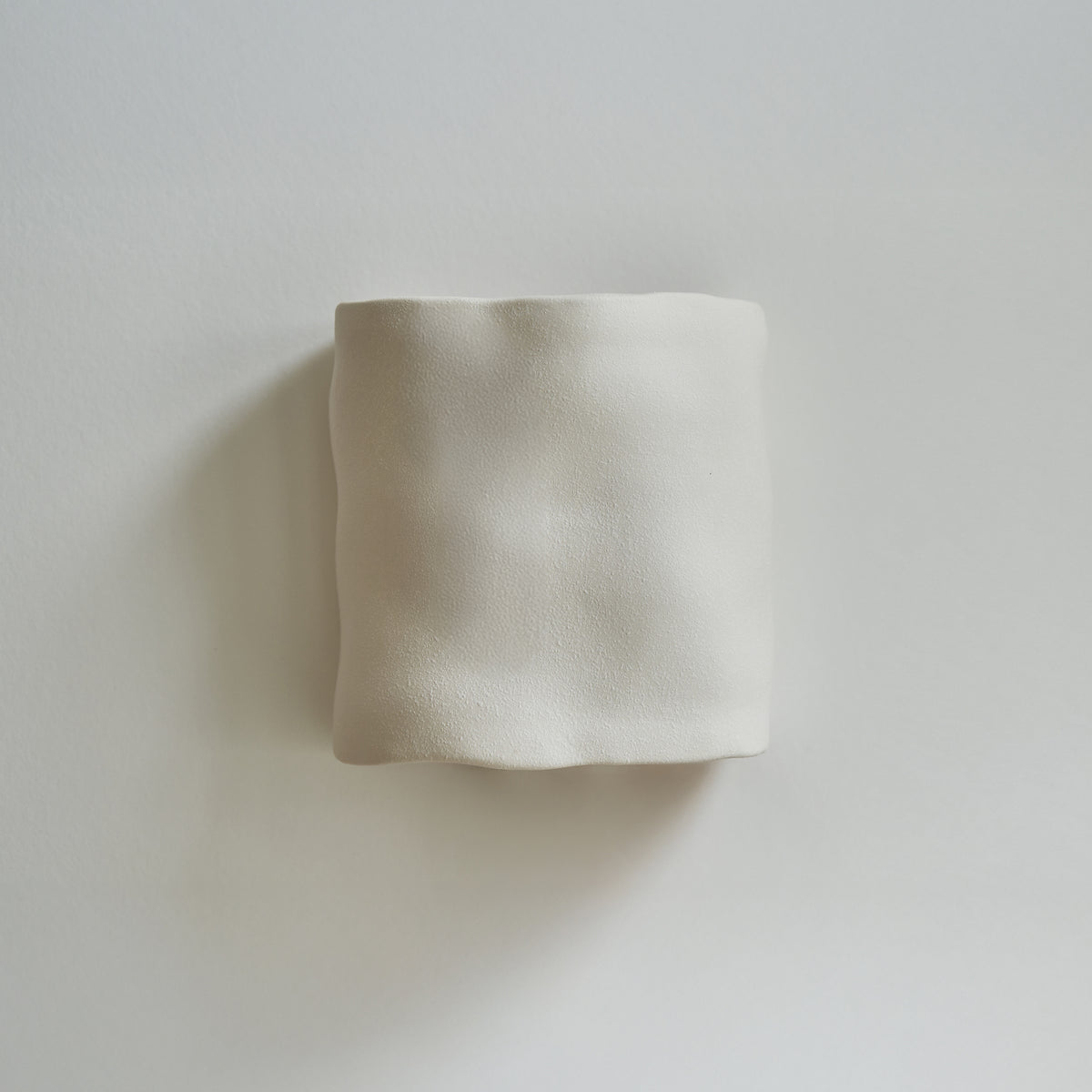 Ceramic wall light ALBA | Textured matte white