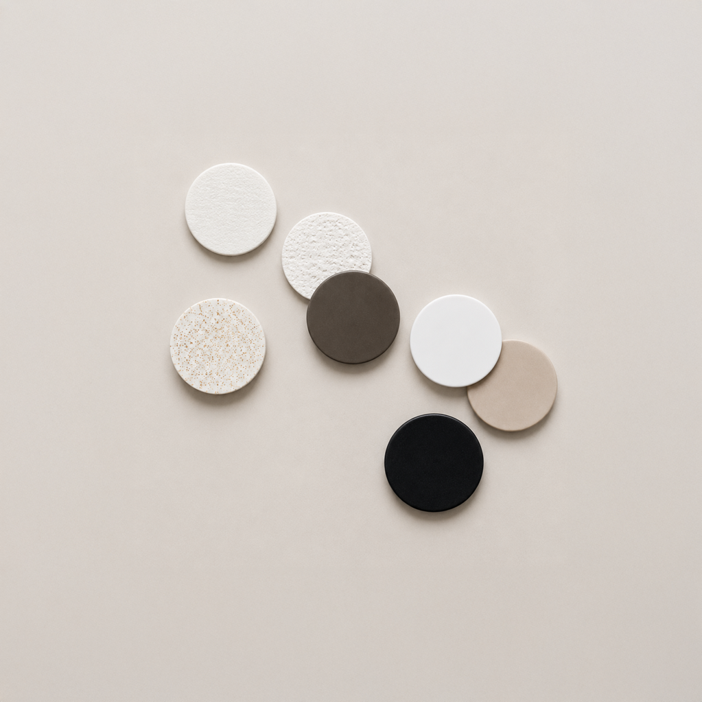 Ceramic wall light CURVE | Extra Matte White Textured