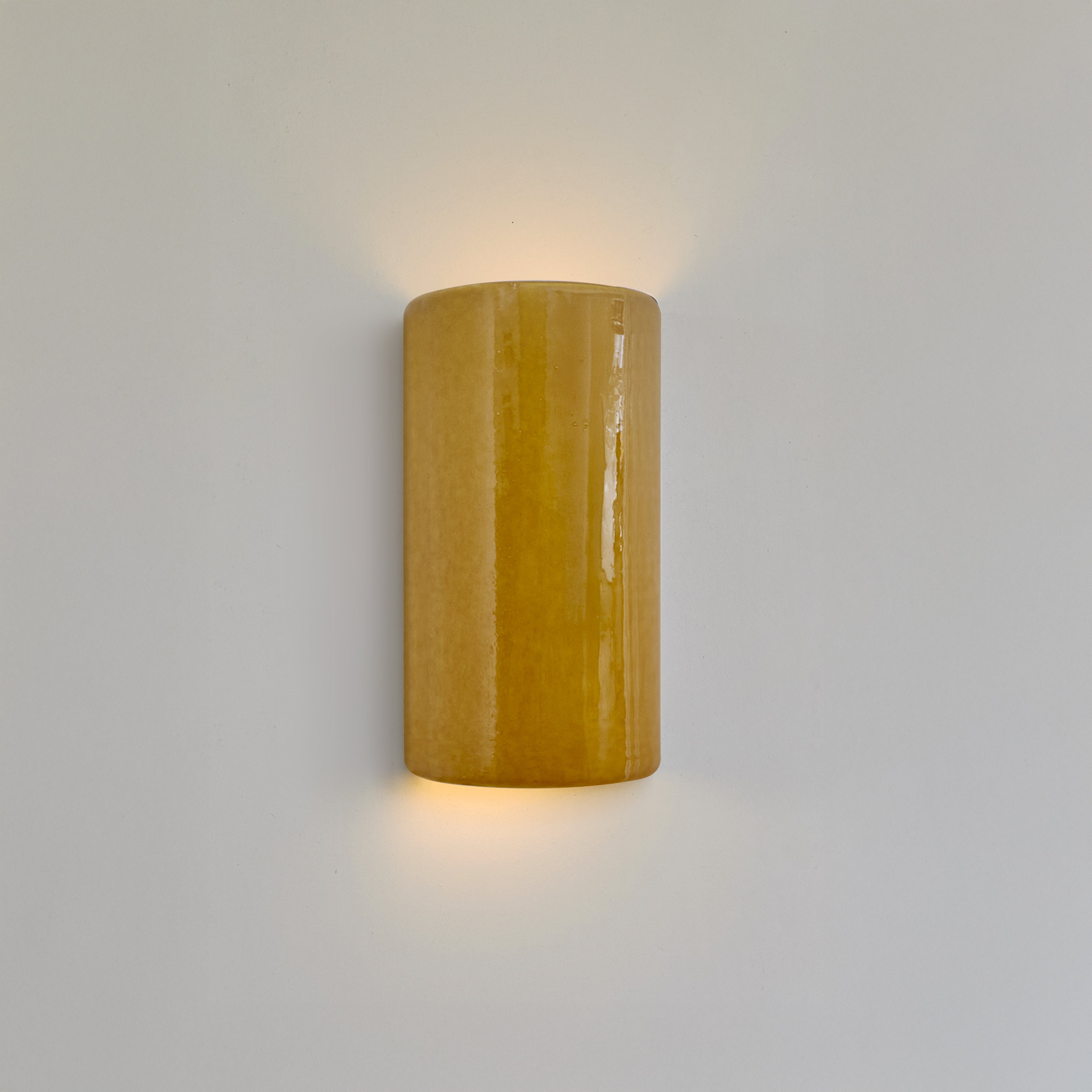 Ceramic wall light CURVE | Cognac - VINTAGE EDITION