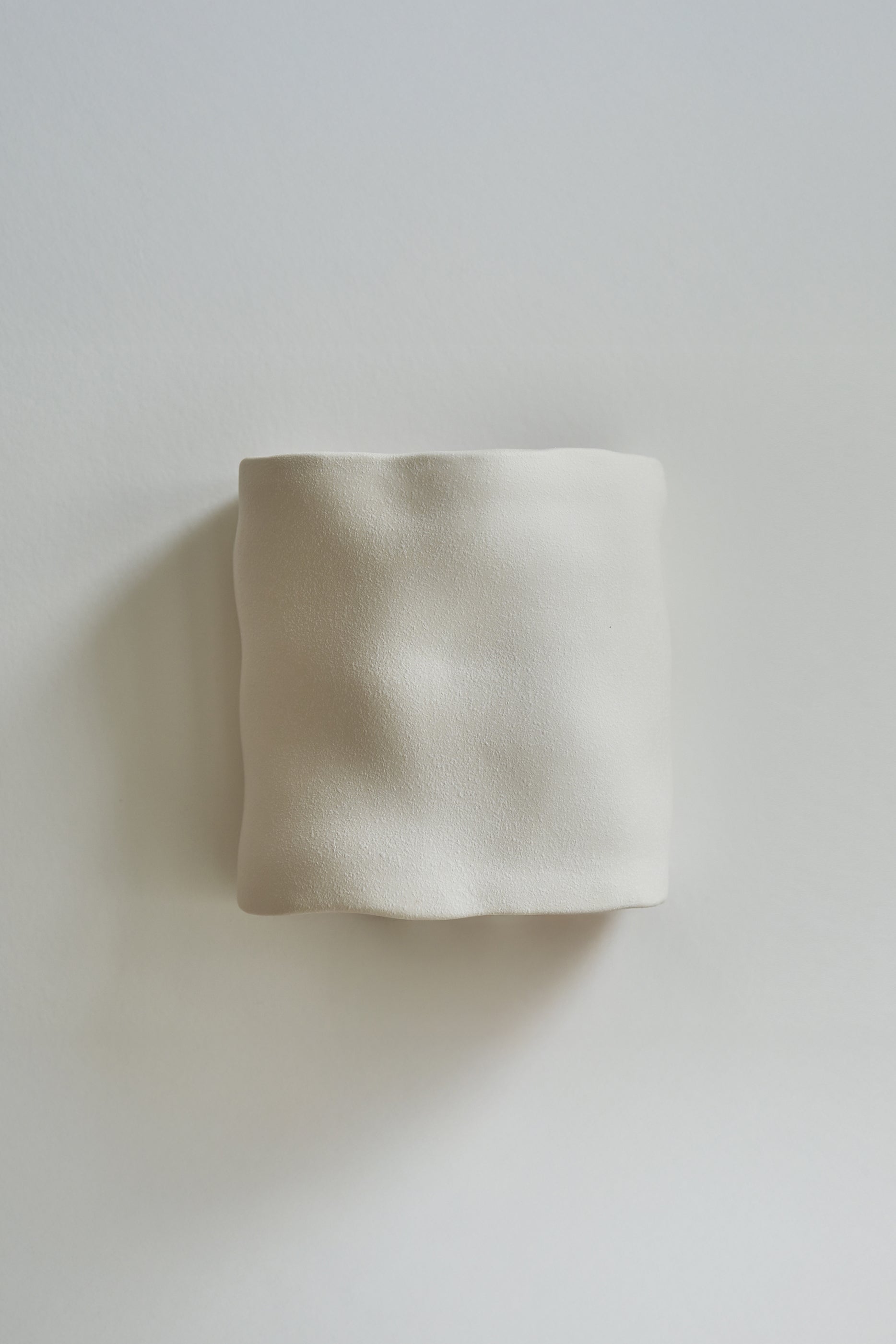 Ceramic wall light ALBA | Textured matte white