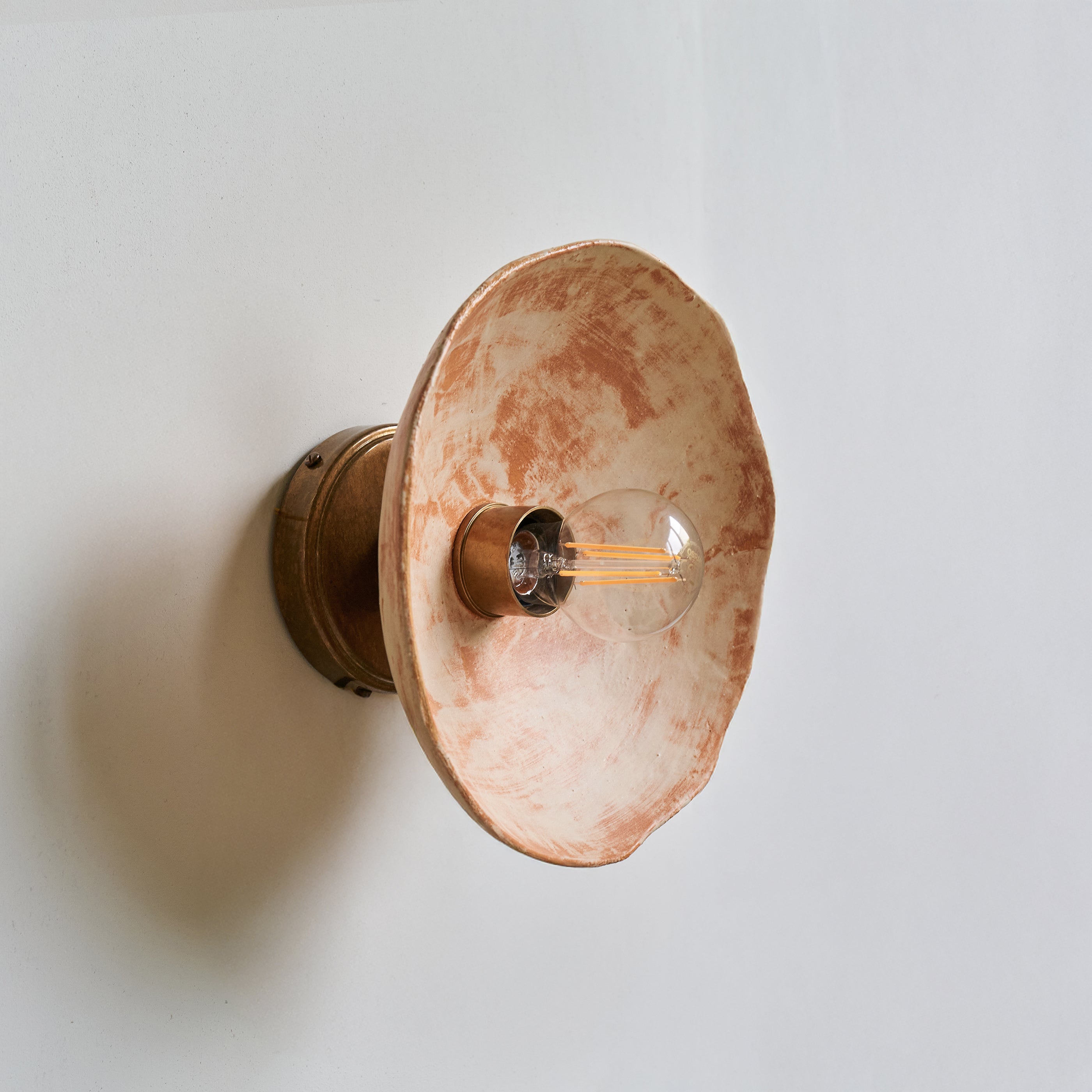 Ceramic Wall Light TERRA | Matte Terracotta