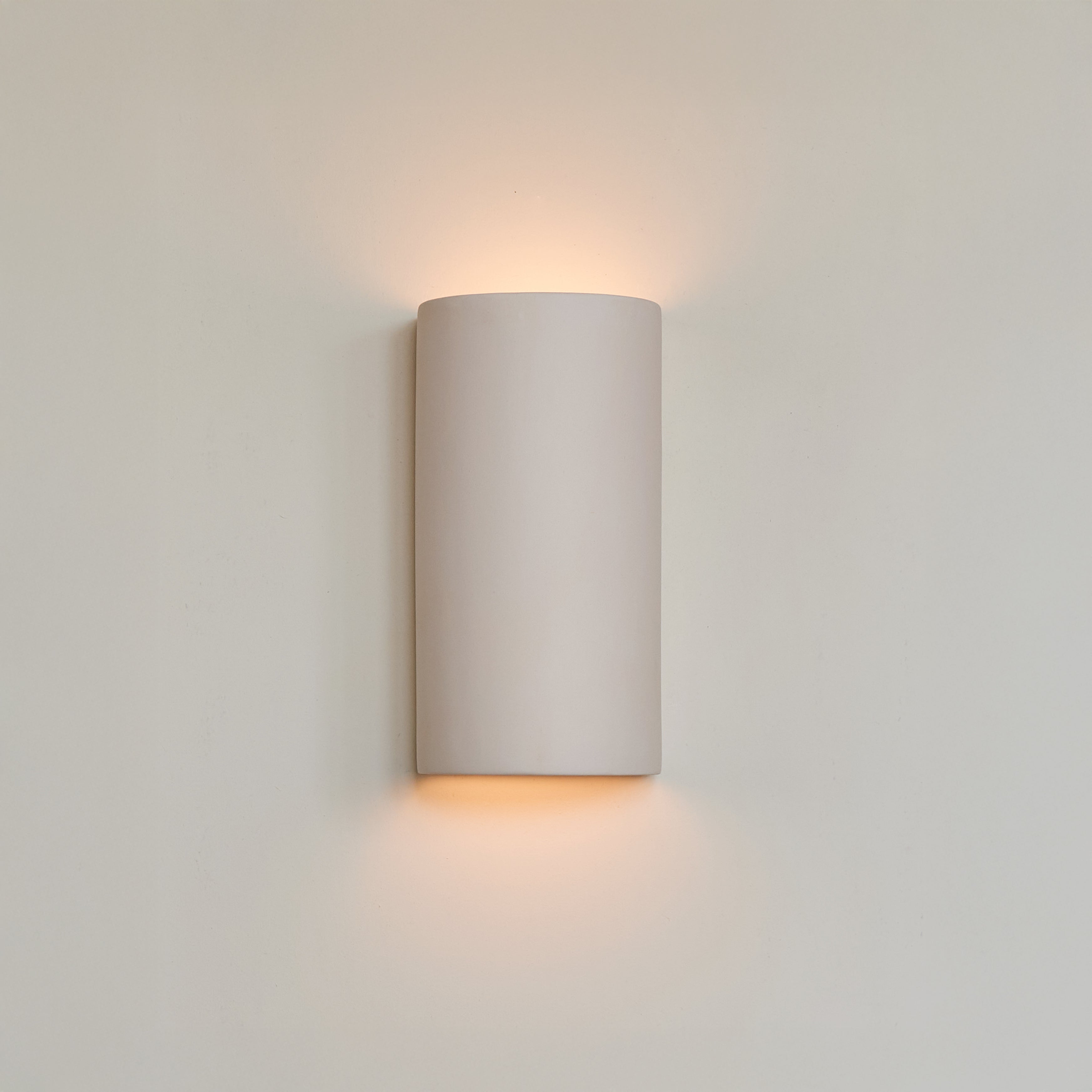 Ceramic wall light CURVE | Extra Matte White