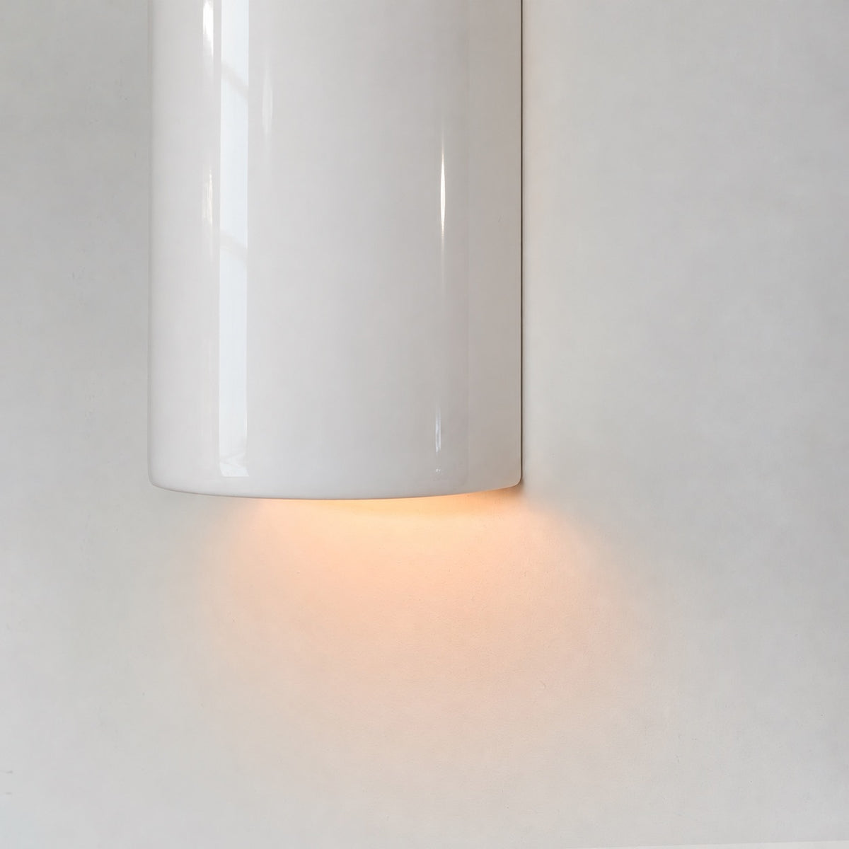 Applique murale en céramique CURVE | Blanc brillant