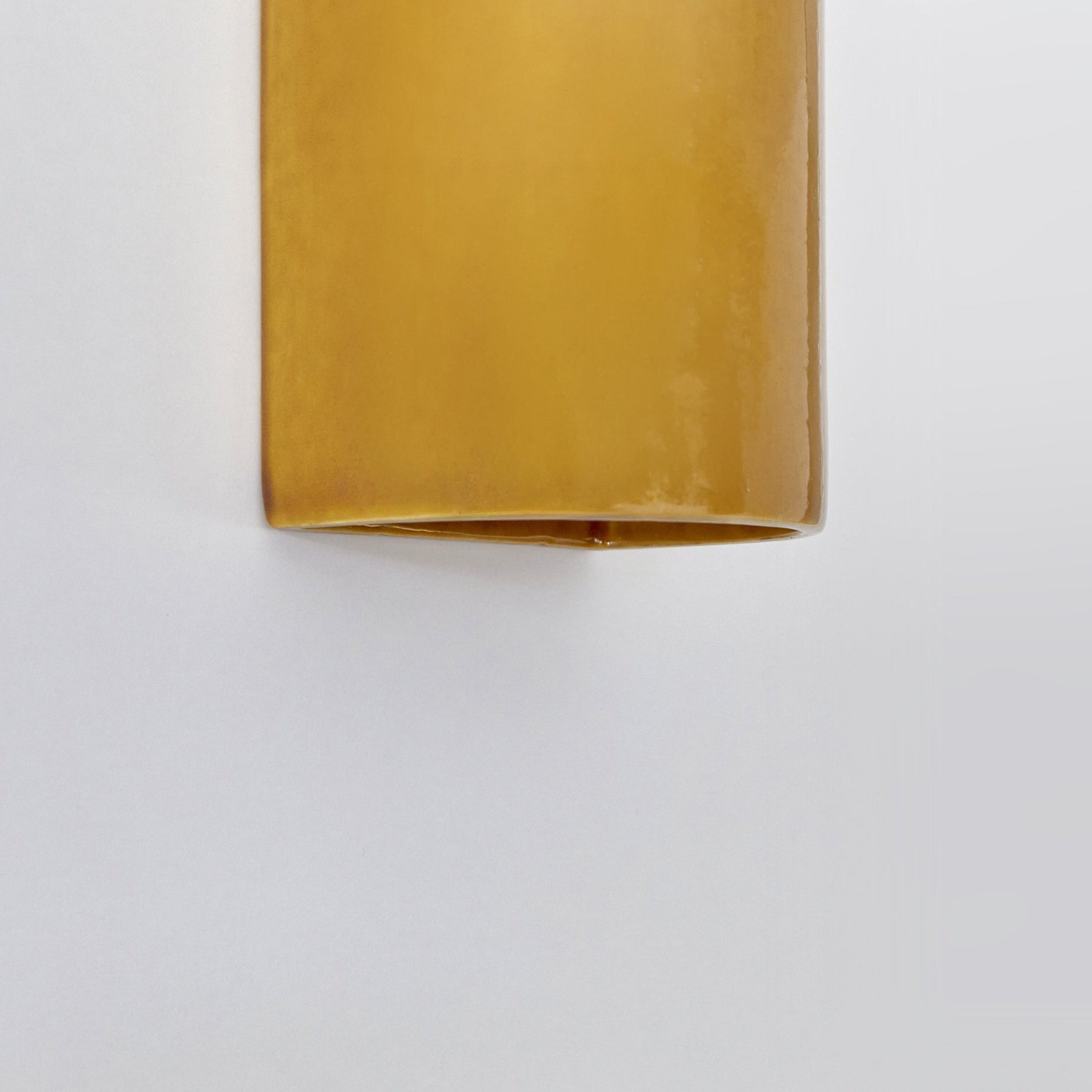 Ceramic wall light CURVE | Cognac - VINTAGE EDITION
