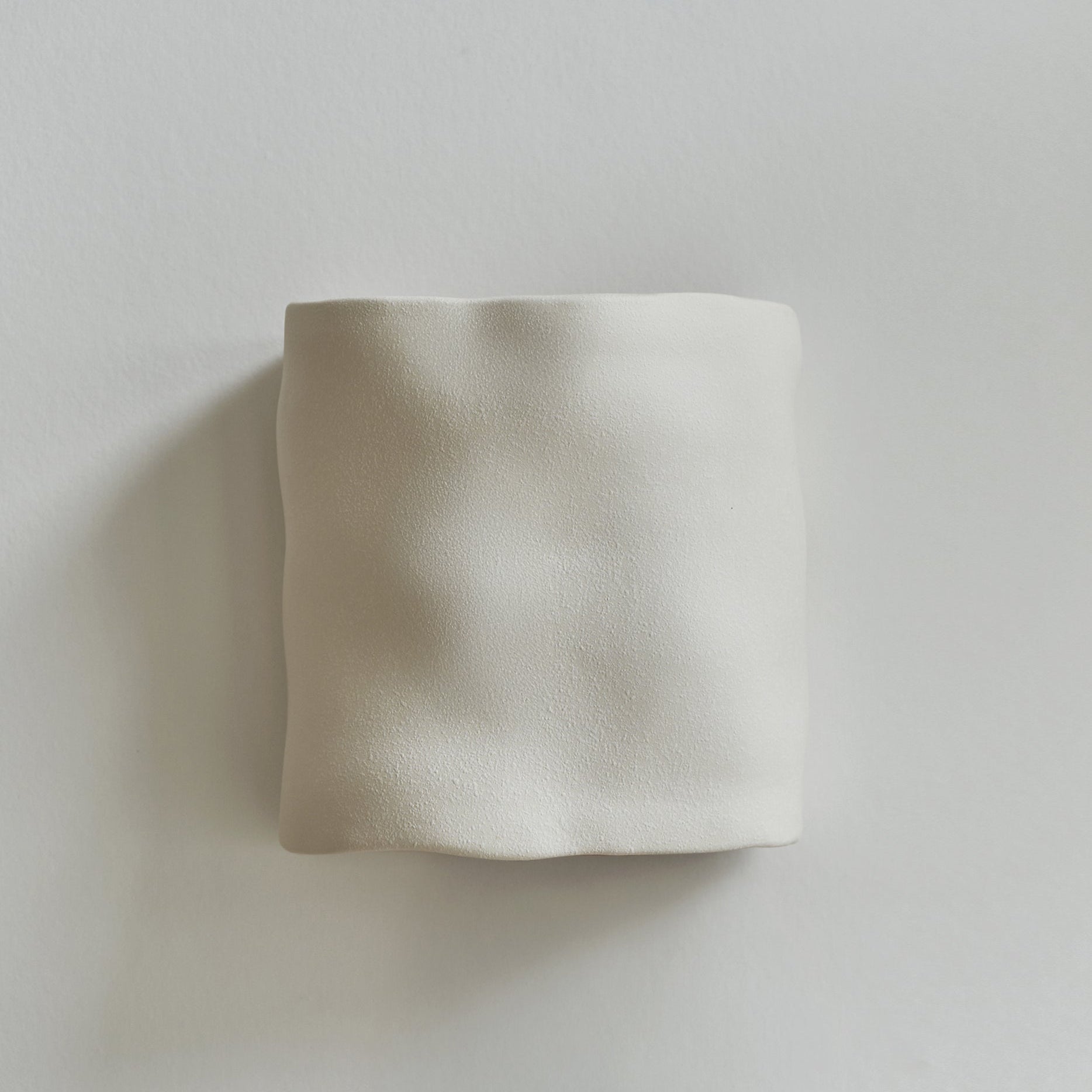 Ceramic wall light ALBA | Textured matte white