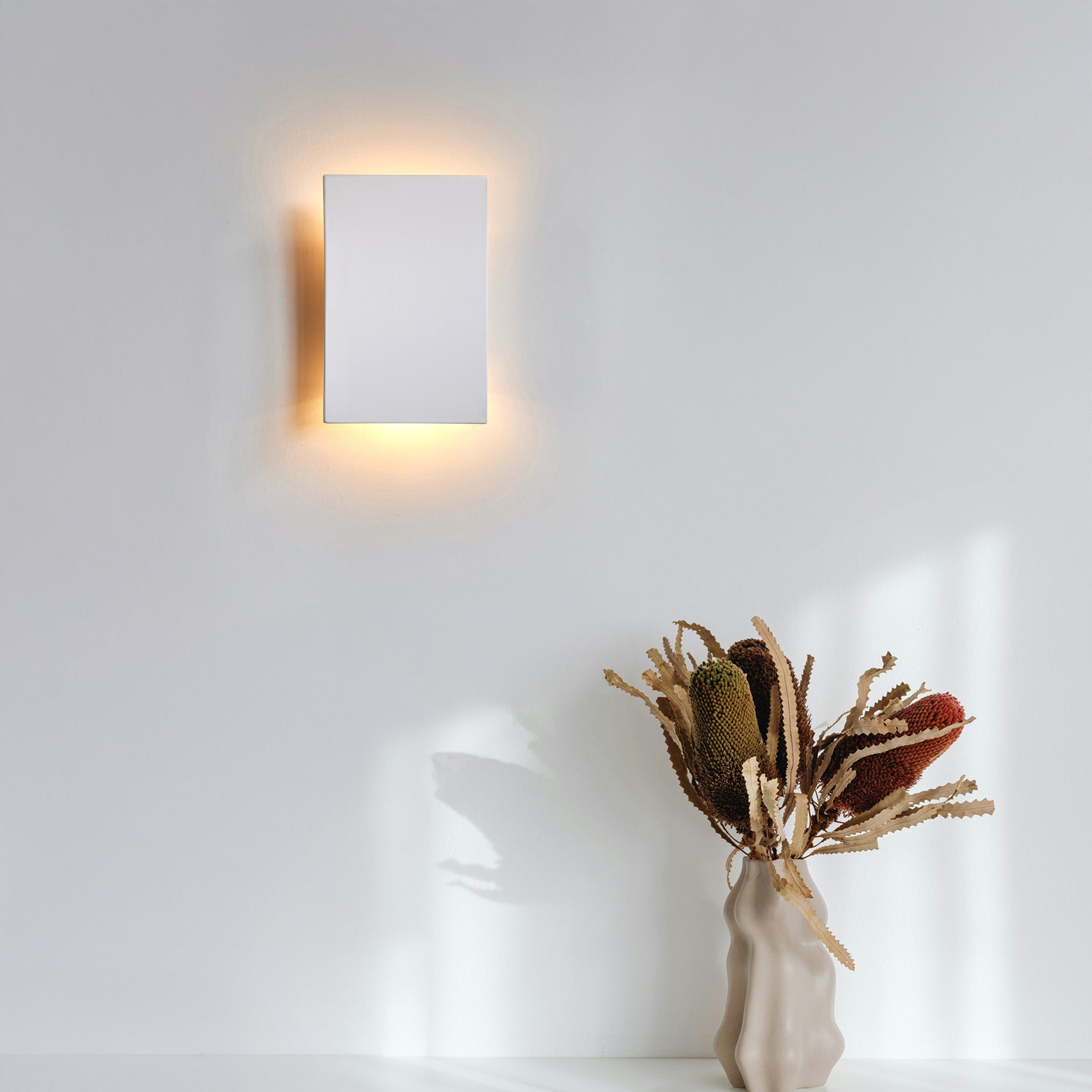 Ceramic wall light QARRA | Matte white