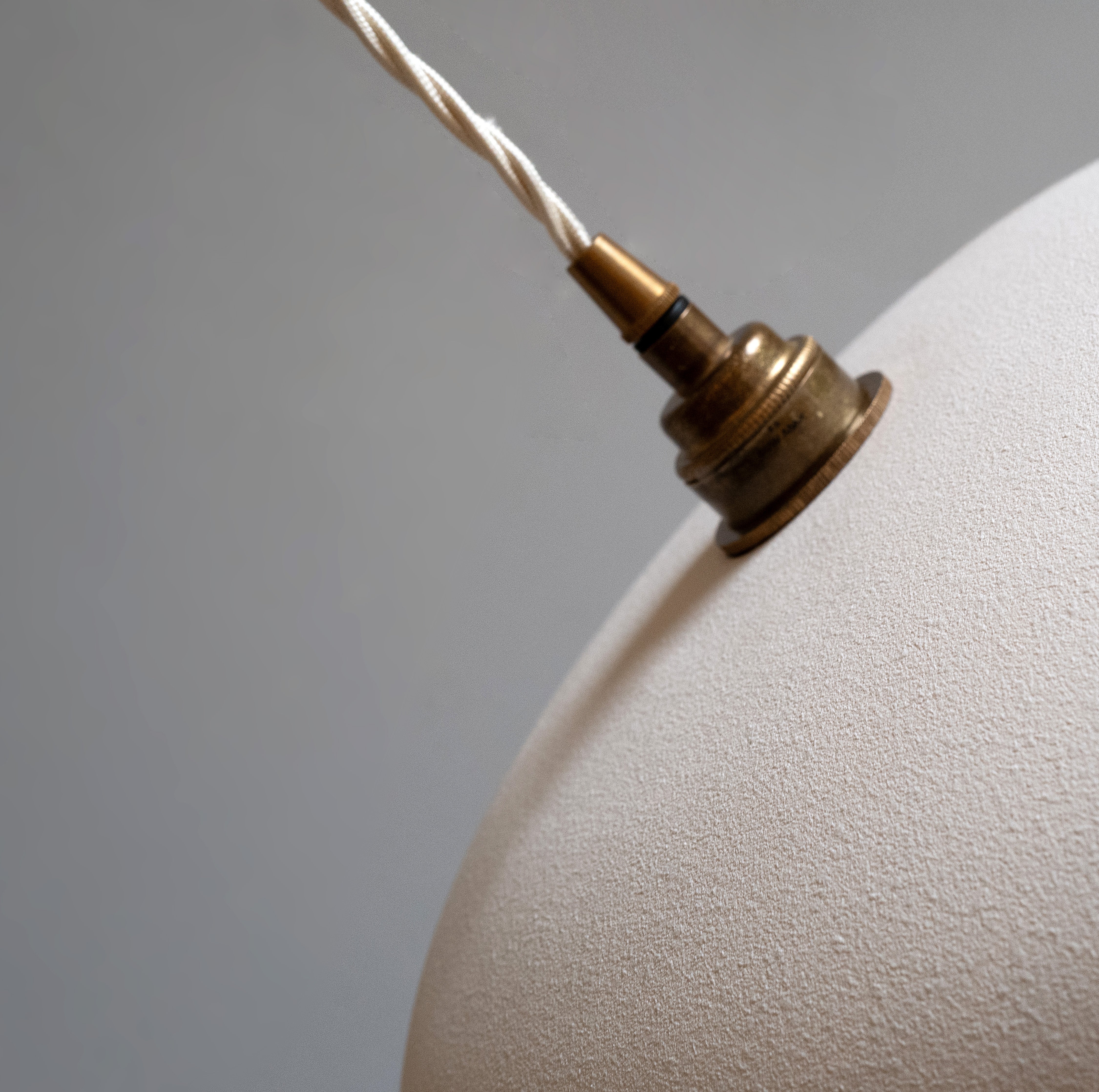 Contemporary ceramic pendant light detail